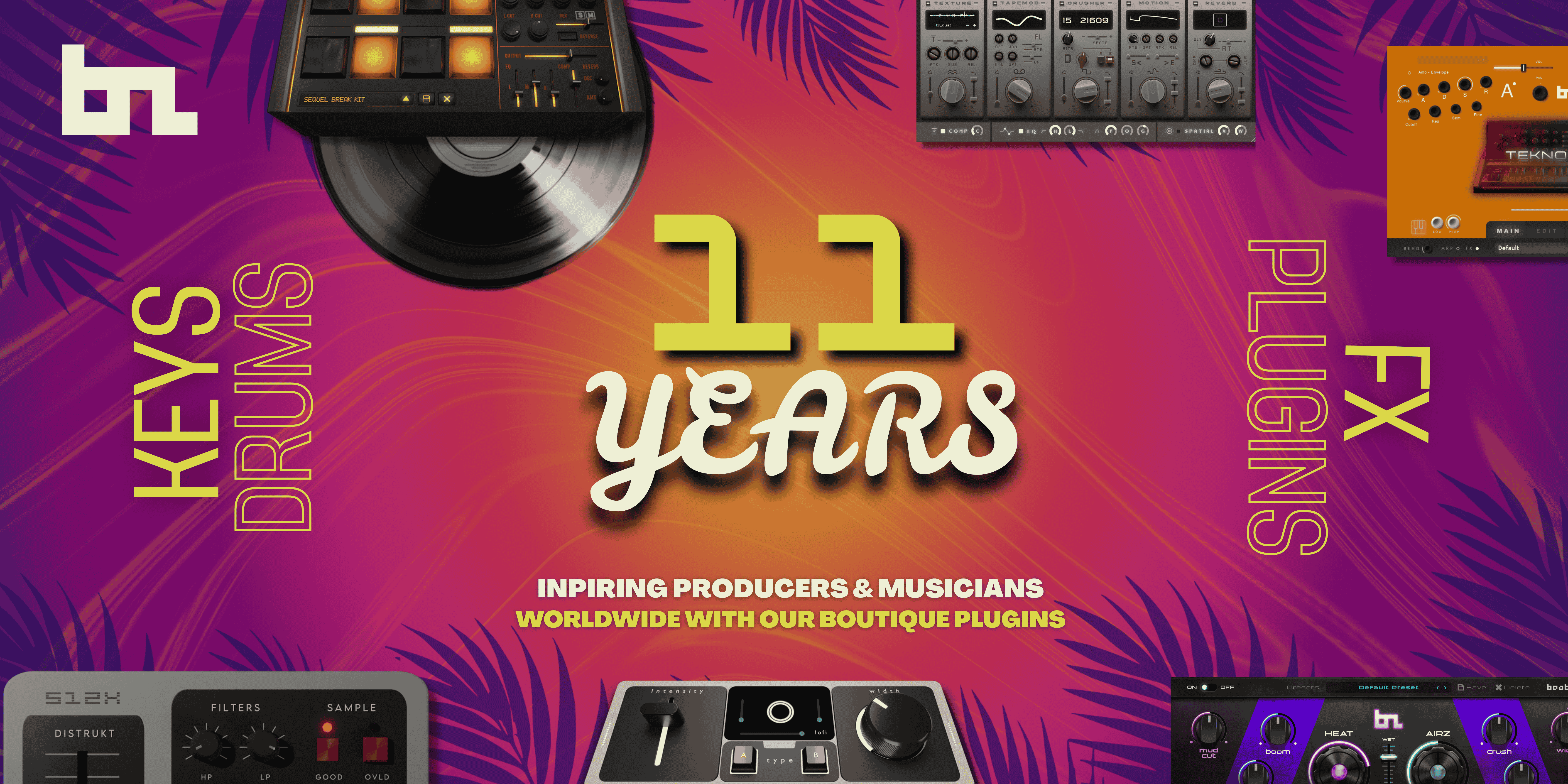 BeatSkillz -- 11 Years -- inspiring producers & musicians worldwide with our boutique plugins